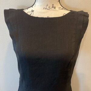 NWT- Brooks Brothers Black Linen Dress - Size 4